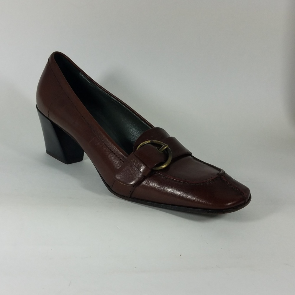 SOLD DIFFNT SITE MIU MIU Prada Heeled Logo Loafers - Picture 2 of 8